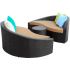 LexMod Twirl Outdoor Wicker
